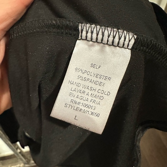 ANDREE BY UNIT Black Top with Red and Pink Embroidery - Picture 4 of 6